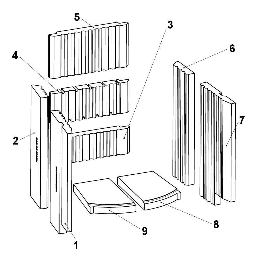 Leda Karat 570 N revtement de chambre de combustion