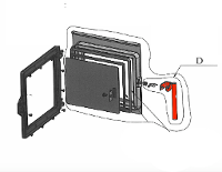 Koppe K 75 poigne de porte porte de cendrier