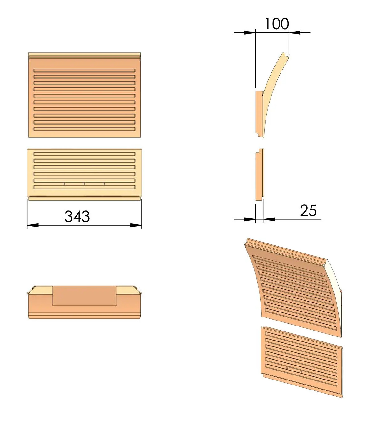 Termatech TT23RGS pierre de plaque arrire kit