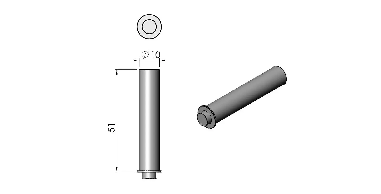 Termatech TT80 loquet magntique porte de compartiment  bois