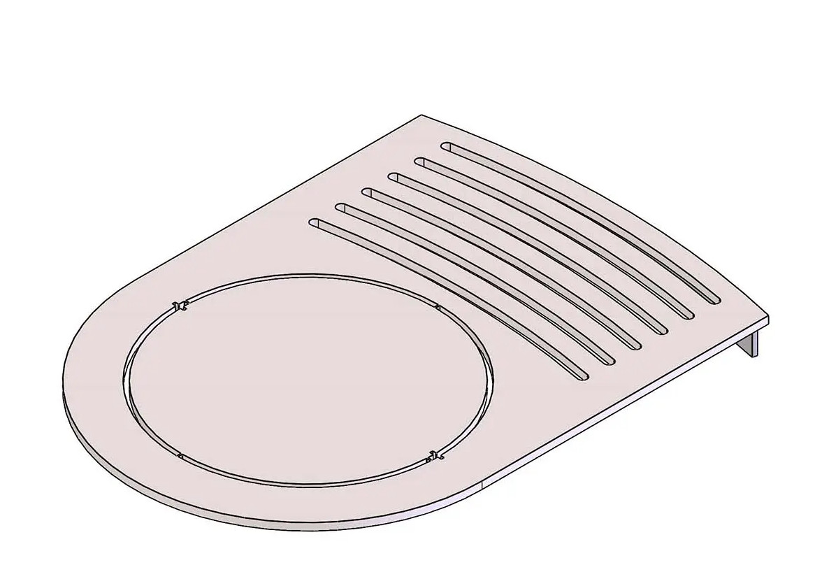 Termatech TT22RP grille suprieure acier