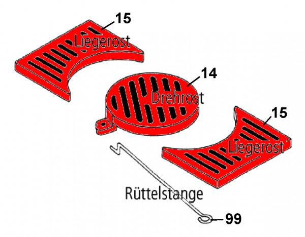 Leda Rubin K16 grille de dcendrage kit