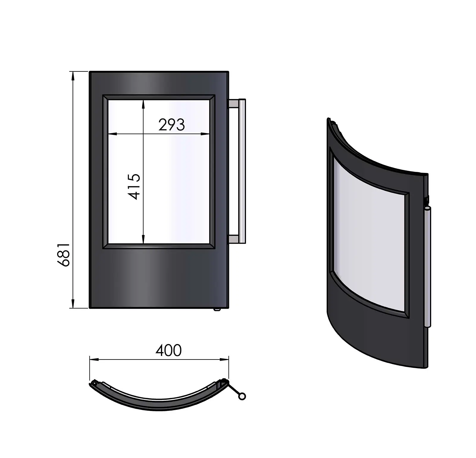 Termatech TT23 porte kit noir