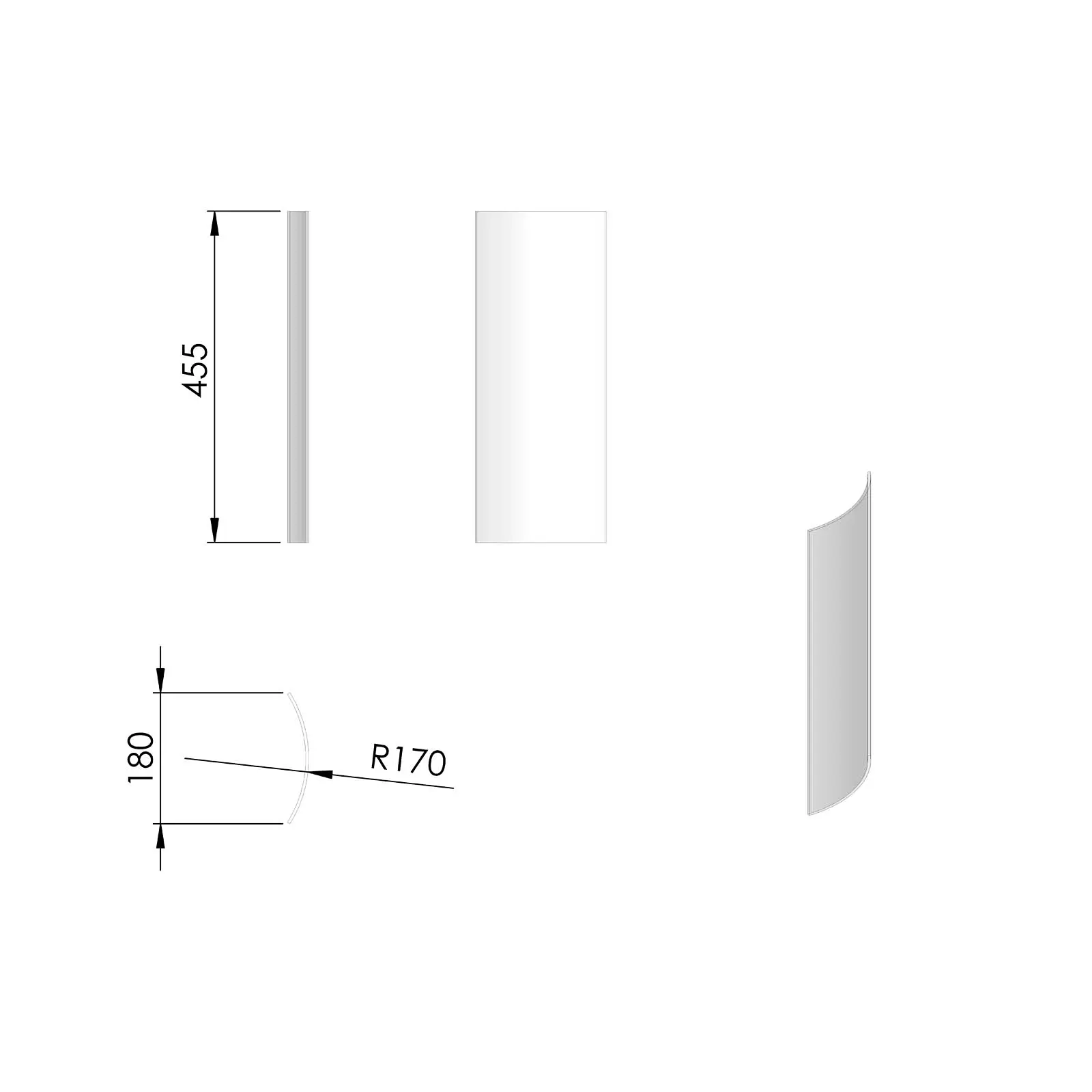 Termatech TT23RG vitre latrale droit extrieur