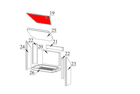 Fireplace Warnemnde dflecteur haut