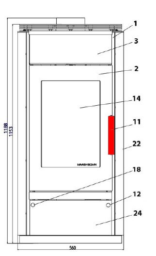 Haas-Sohn Husum 206.15 poigne de porte