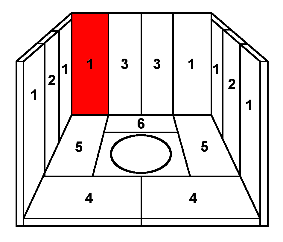 Skantherm Calima pierre de plaque arrire gauche