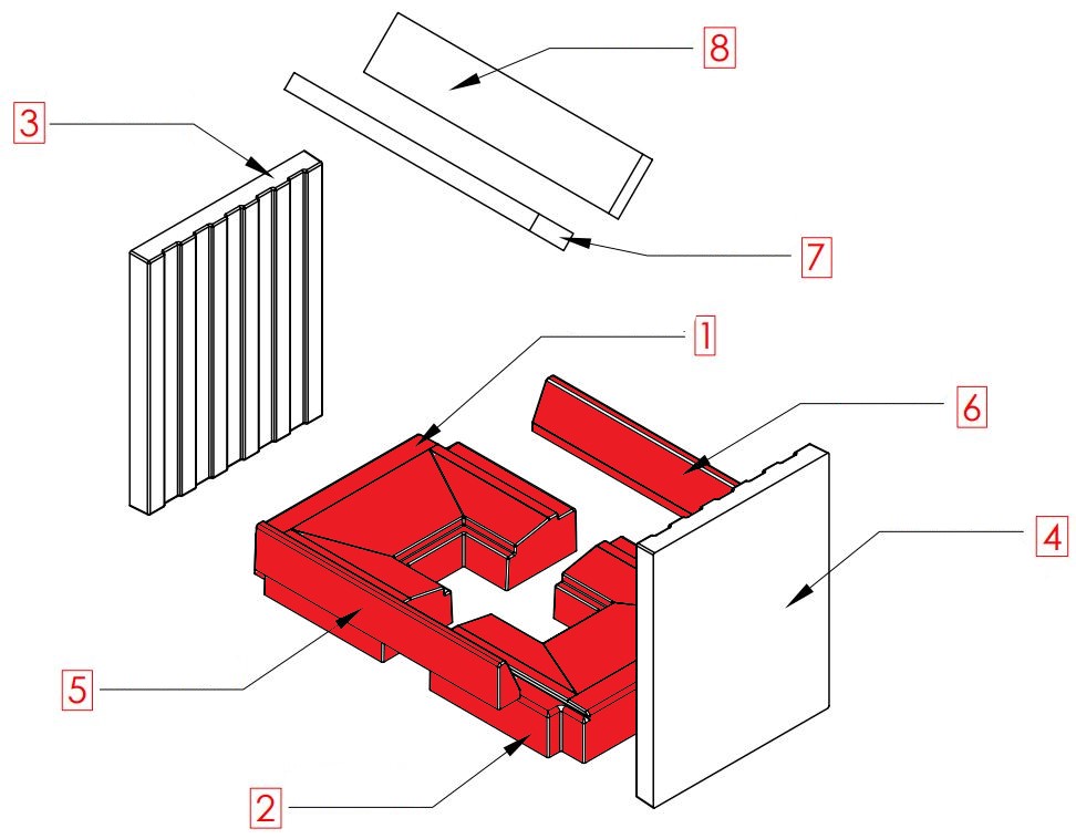 Spartherm Mini S-FDh-51 pierre de sole kit