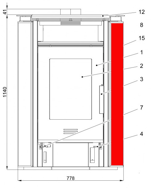 Haas-Sohn Kuopio II 265.17 habillage latral droit paradiso