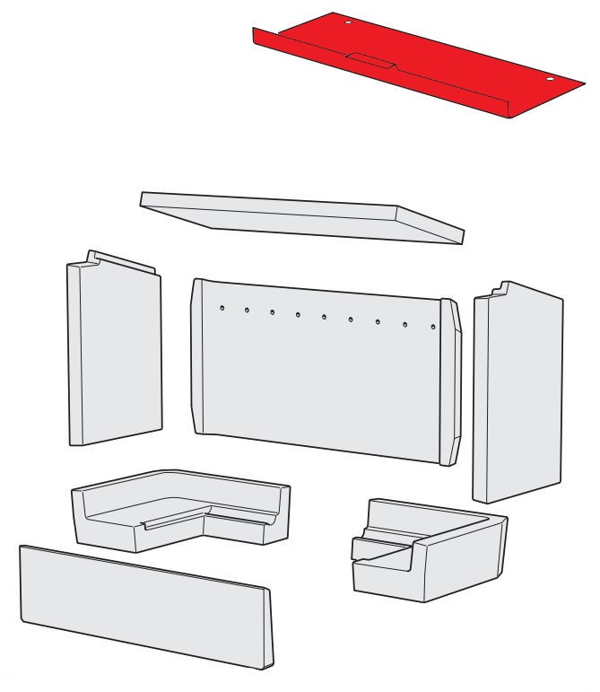 Contura i30 dflecteur acier