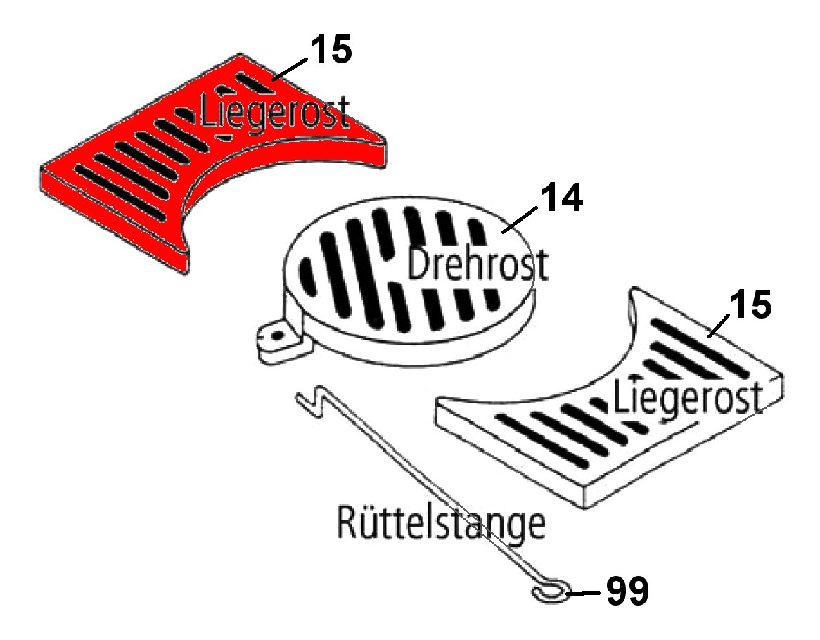 Leda Rubin K19 grille de dcendrage gauche