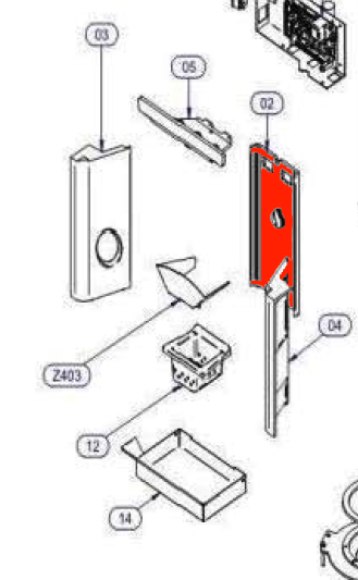 Wamsler PO 90 pierre de plaque arrire