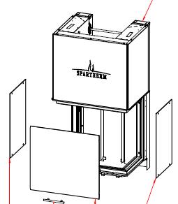 Spartherm Premium A-3RL-60h vitre droit