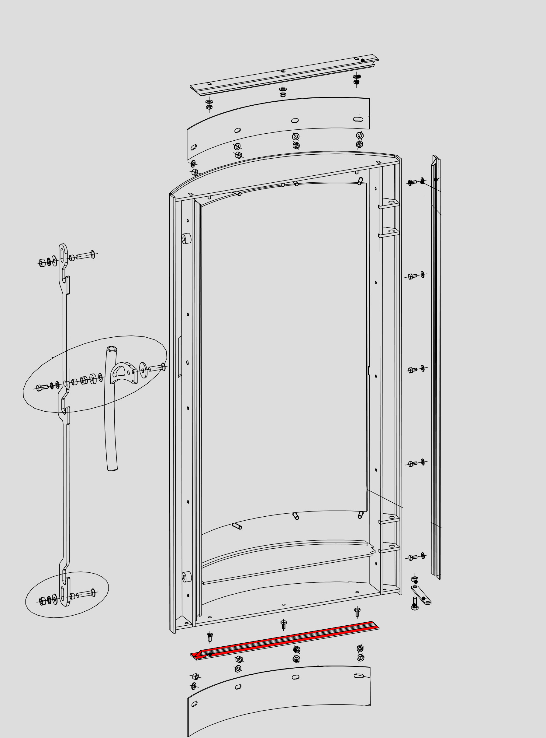 Romotop Busto support de vitre bas