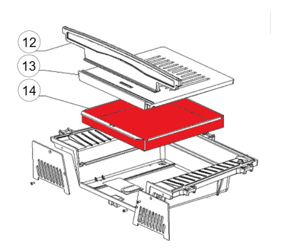 La Nordica Focolare 70 Piano cendrier A