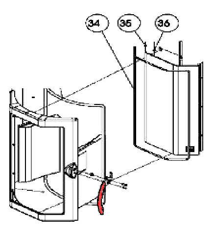 Austroflamm Torso poigne de porte