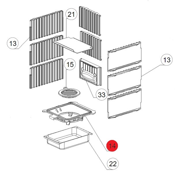 La Nordica Gemma Forno support de grille A