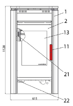 Haas-Sohn Nyland 248.17 poigne de porte