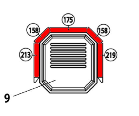 Haas-Sohn Bergamo 267.17 revtement de chambre de combustion