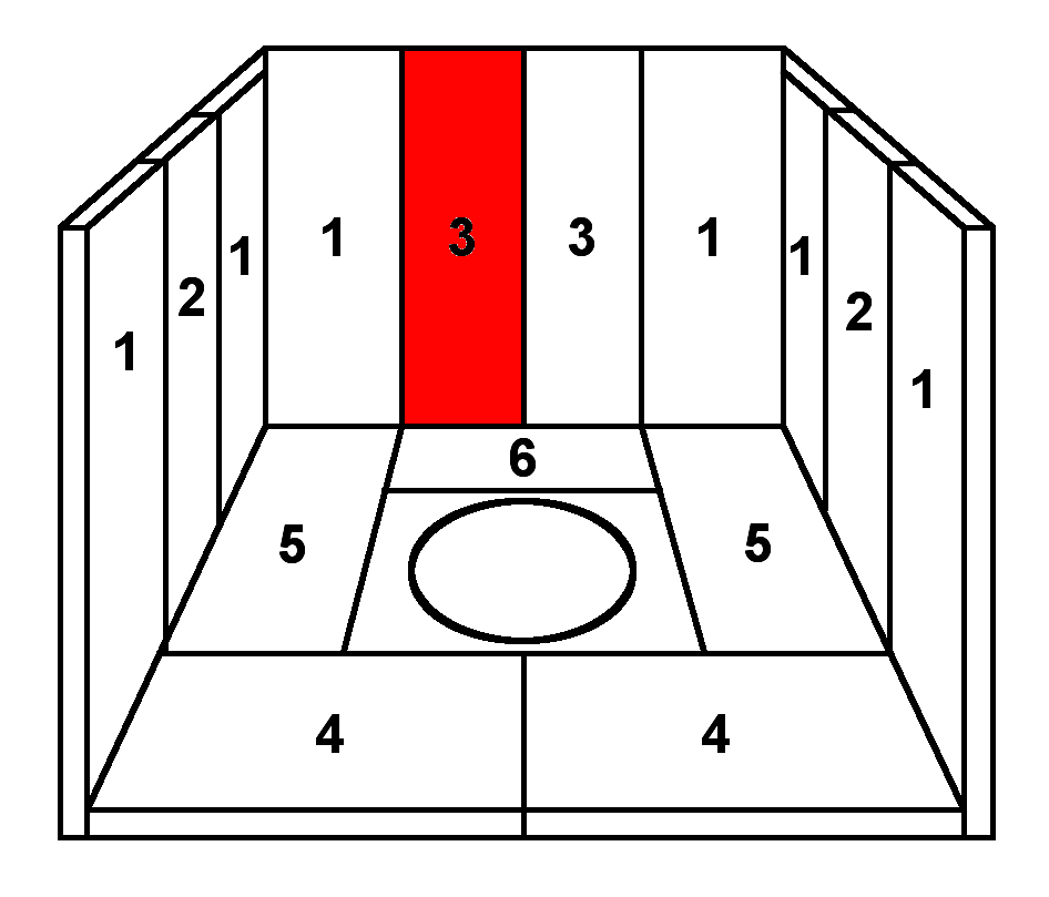 Skantherm Midas pierre de plaque arrire milieu gauche