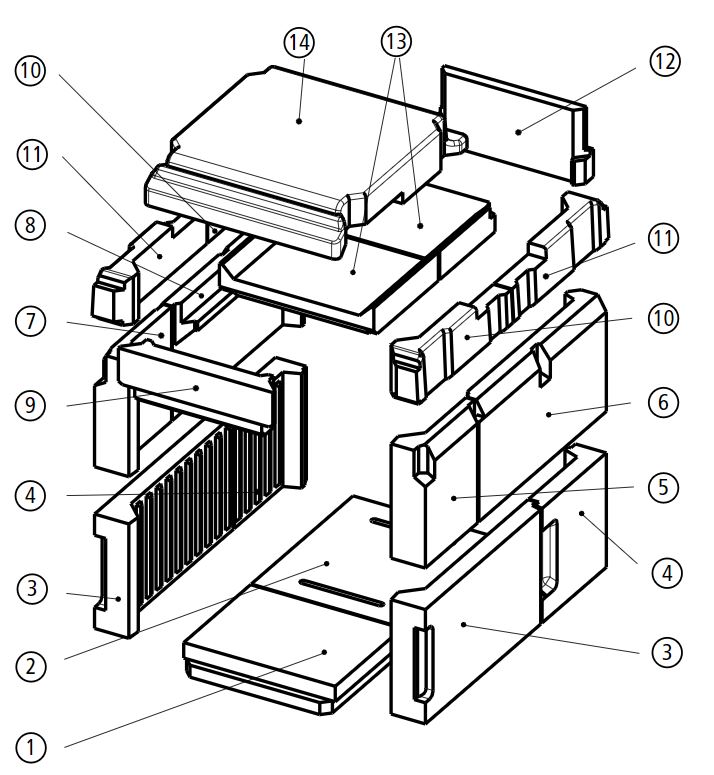 Leda Rubin K19 revtement de chambre de combustion