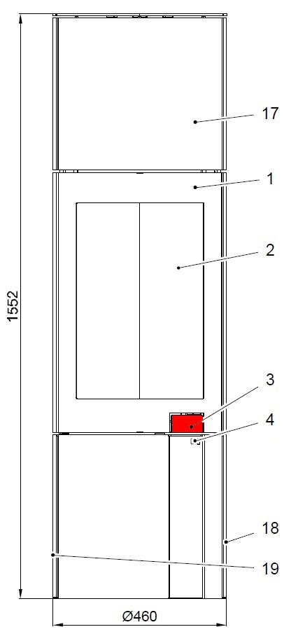 Haas-Sohn Kalius 286.12 poigne de porte