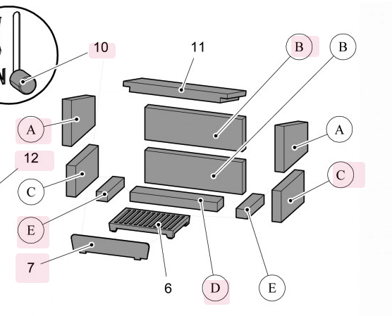 Haas-Sohn Java II 204.14 revtement de chambre de combustion