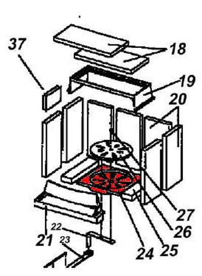 Austroflamm Wega II support de grille