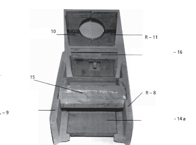 Leda Granat 600 revtement chambre de combustion arrire bas