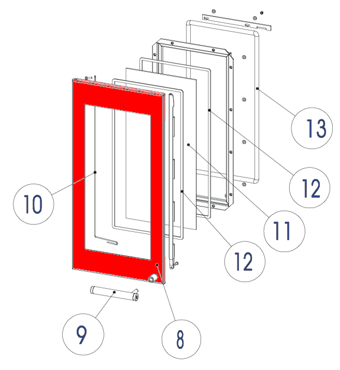 Austroflamm Glass porte