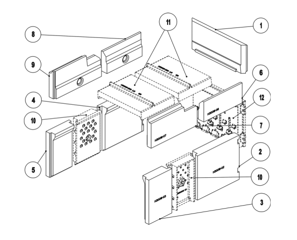 Leda Diamant H300 W revtement de chambre de combustion