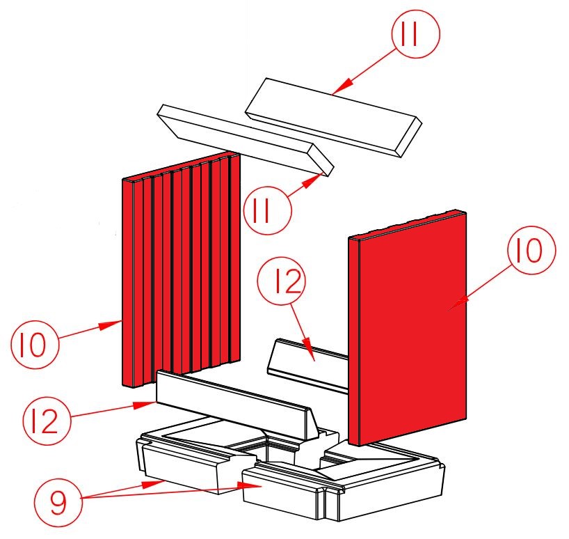 Spartherm Mini S-FDh-57 pierre latrale kit