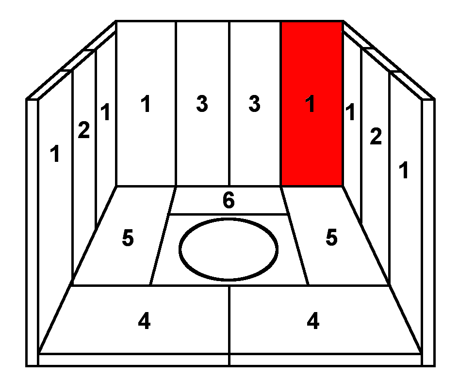 Skantherm Calima pierre de plaque arrire droit