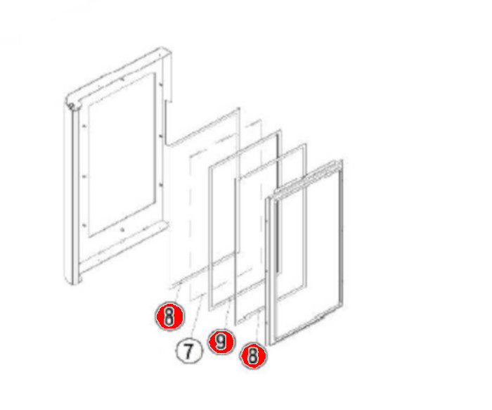 Austroflamm Ivy joint d'tanchit vitre vitre latrale kit