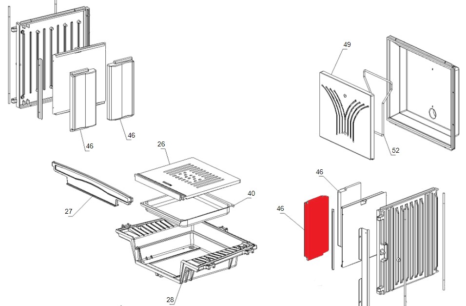 La Nordica Focolare 70 Piano Evo Crystal pierre latrale droit avant