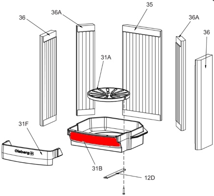 Olsberg Fuego Compact support de grille