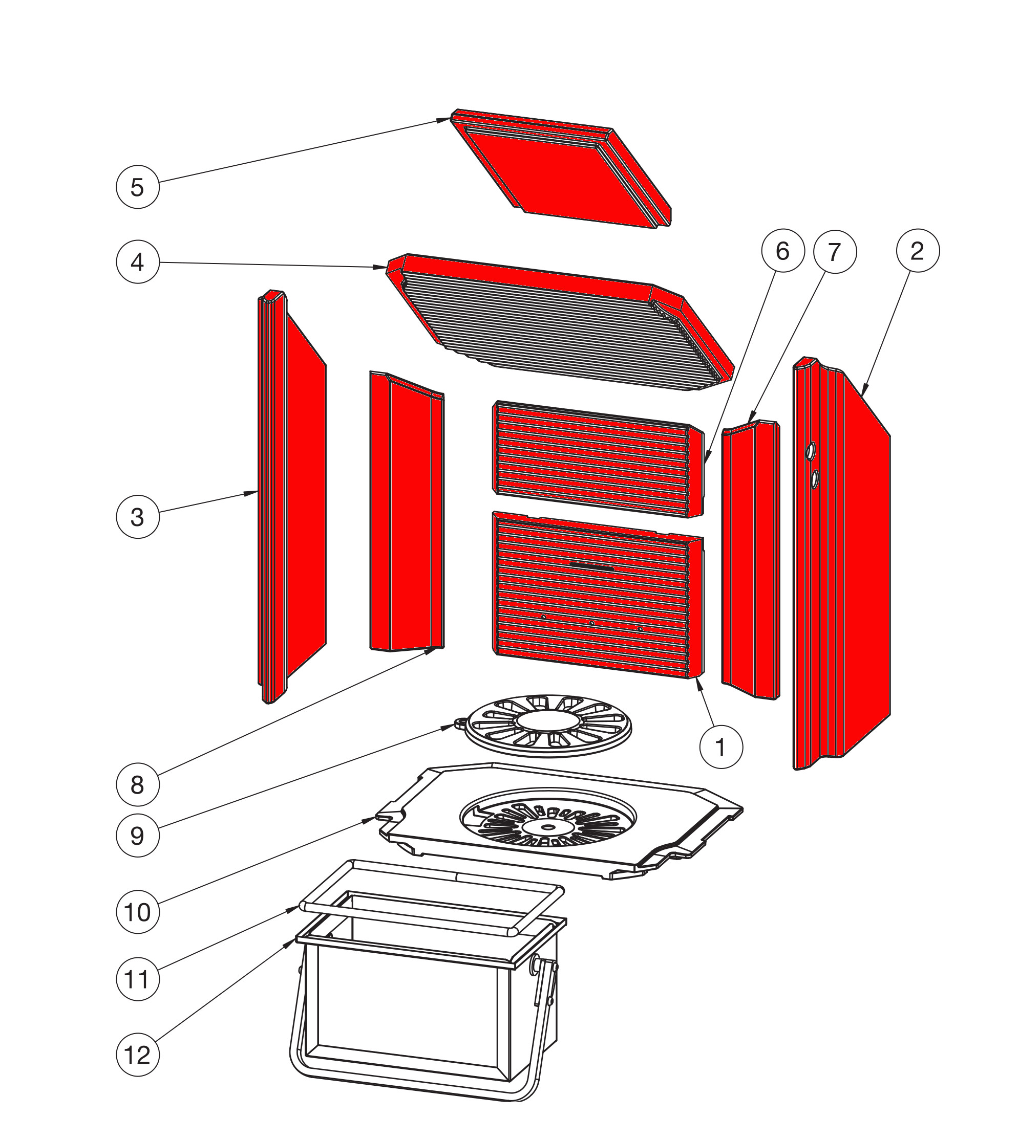 Heta Scan-Line 900 revtement de chambre de combustion A