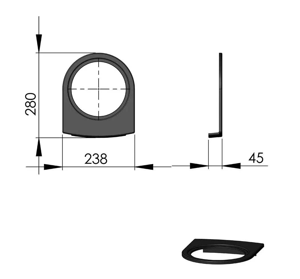 Termatech TT80 grille suprieure fonte