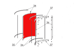 Fireplace Amarant vitre