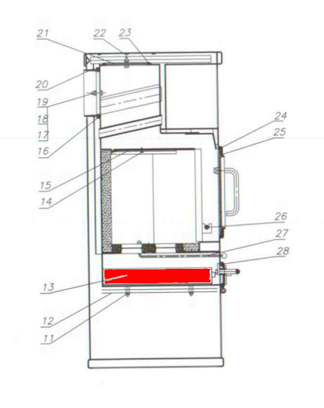 Fireplace Neapel cendrier