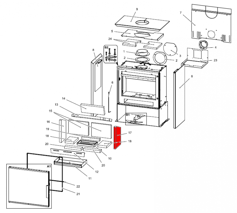 Haas-Sohn Calma easy 347.15 pierre latrale droit