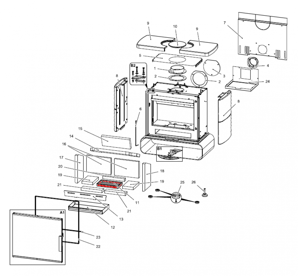 Haas-Sohn Fulham easy 347.15 grille de dcendrage