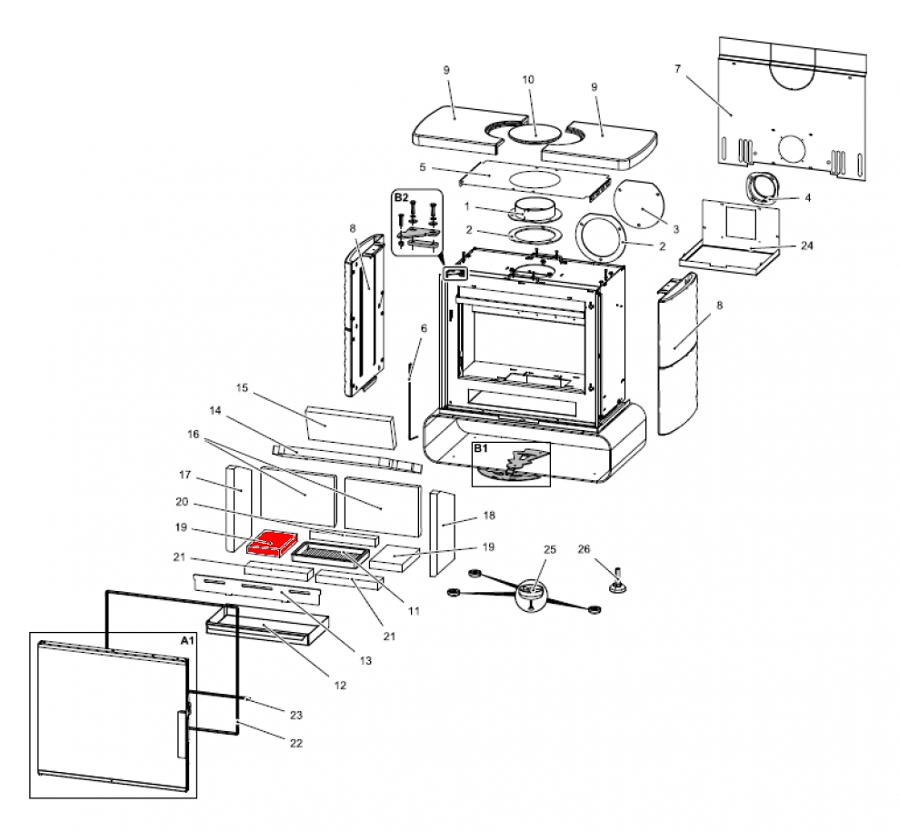 Haas-Sohn Fulham easy 347.15 pierre de sole gauche