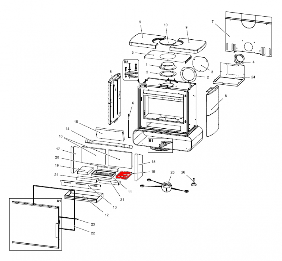 Haas-Sohn Fulham easy 347.15 pierre de sole droit