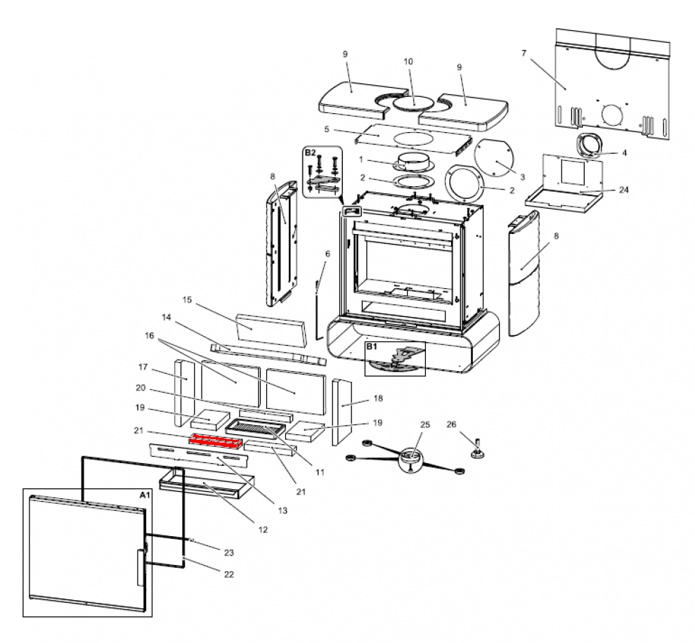 Haas-Sohn Fulham easy 347.15 pierre de sole avant gauche