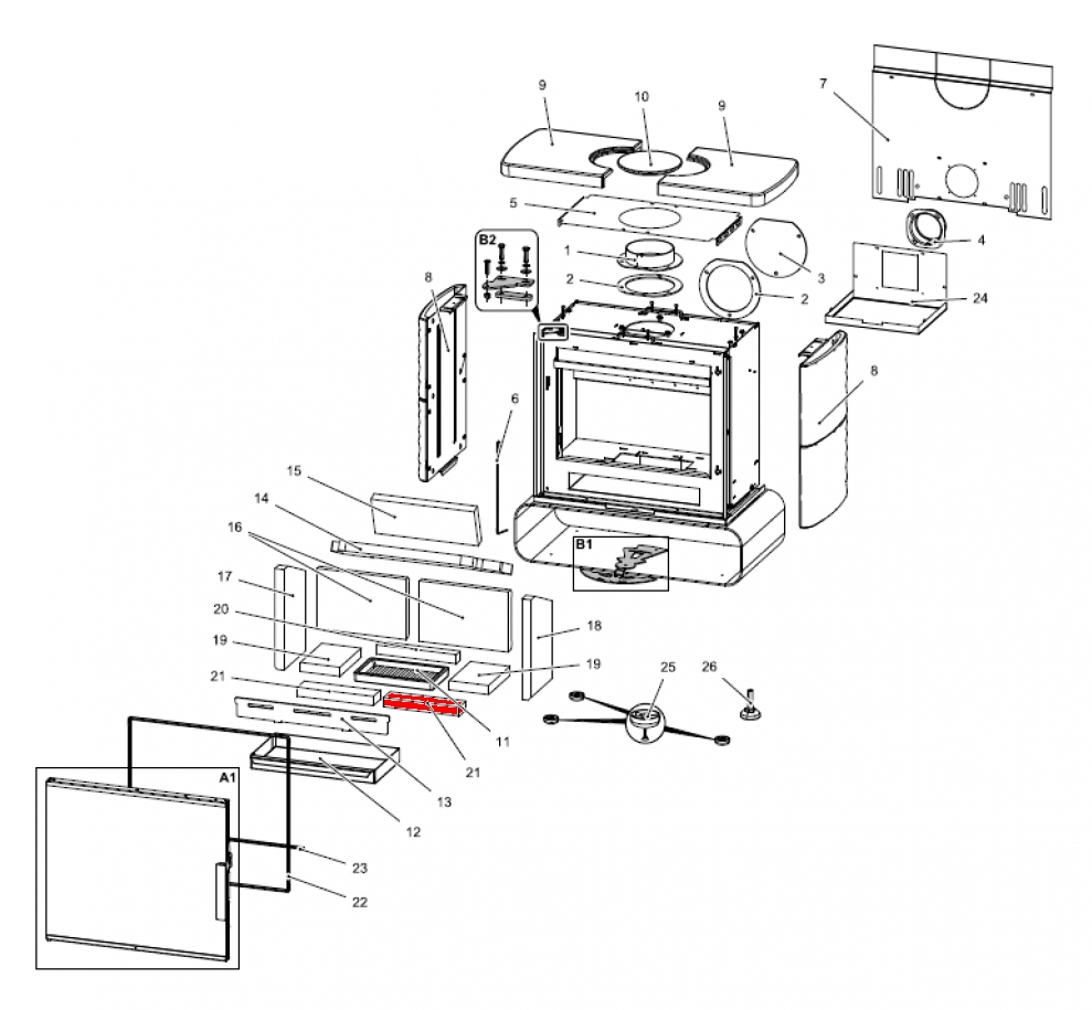 Haas-Sohn Fulham easy 347.15 pierre de sole avant droit