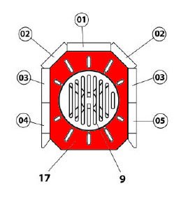 Haas-Sohn Husum 206.15 support de grille