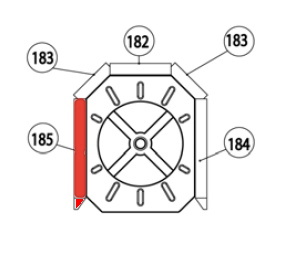 Haas-Sohn Isola 212.17 pierre latrale gauche avant