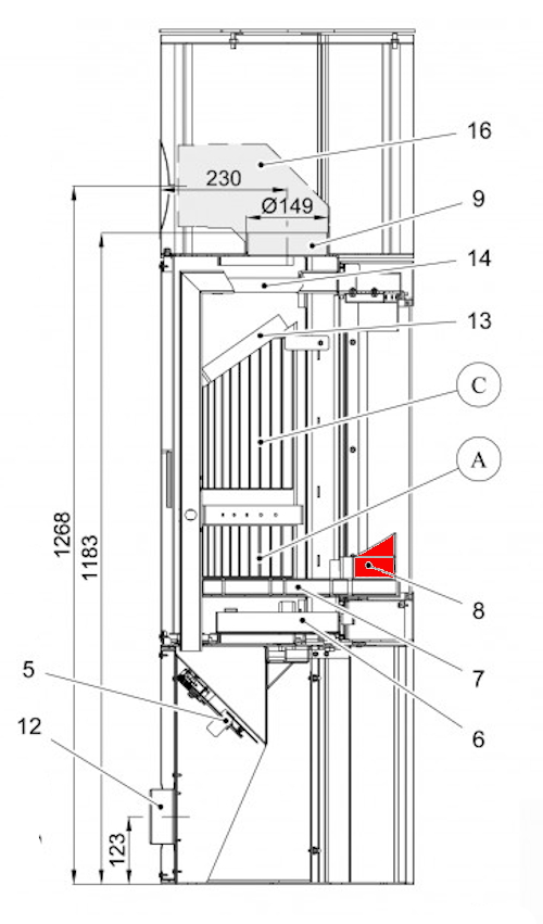 Haas-Sohn Kalius II 286.12 grille verticale