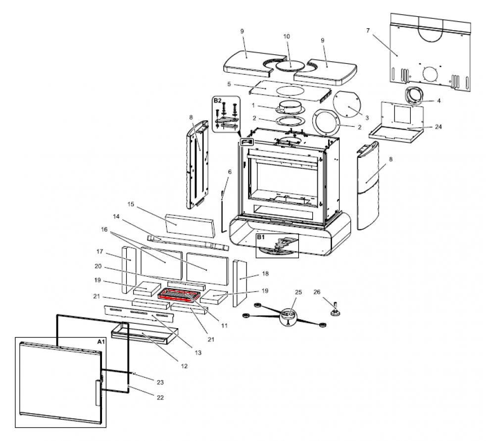 Haas-Sohn Kensington easy 347.15 grille de dcendrage